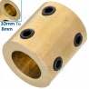 Acople Rígido Bronce 10mm x 8mm – Conector de Ejes