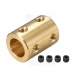 Acople rígido de latón 10mm x 8mm – Conector de Ejes
