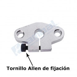 Soporte ovalado Eje Guia 16mm.