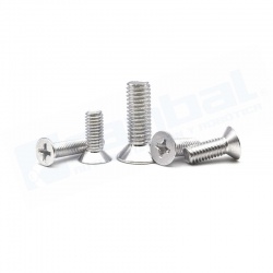 Tornillo Cruz Cabeza Avellanada M4 L12mm