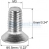 Tornillo Cruz Cabeza Avellanada M3 6mm