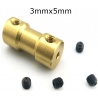 Acople Rígido Latón con Agujeros de 3x5mm