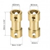 Acople rígido de latón 2mm x 2mm