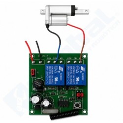 Kit Módulo RF 2 Relés Control Remoto 433MHz + Transformador 12V 5A + Cable conector Jack Hembra DC