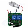 Kit Módulo RF 2 Relés Control Remoto 433MHz + Transformador 12V 5A + Cable conector Jack Hembra DC
