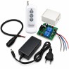 Completo Kit Control Remoto para Motor o Actuador Lineal Módulo RF 2 Relés  + Transformador 12V 5A + Cable Conector Jack