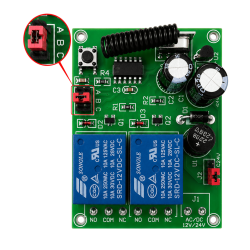 Completo Kit Control Remoto para Motor o Actuador Lineal Módulo RF 2 Relés  + Transformador 12V 5A + Cable Conector Jack