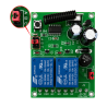 Completo Kit Control Remoto para Motor o Actuador Lineal Módulo RF 2 Relés  + Transformador 12V 5A + Cable Conector Jack