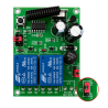 Completo Kit Control Remoto para Motor o Actuador Lineal Módulo RF 2 Relés  + Transformador 12V 5A + Cable Conector Jack