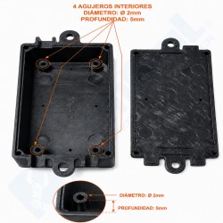 Caja Contenedora de Plástico 69x37x22mm