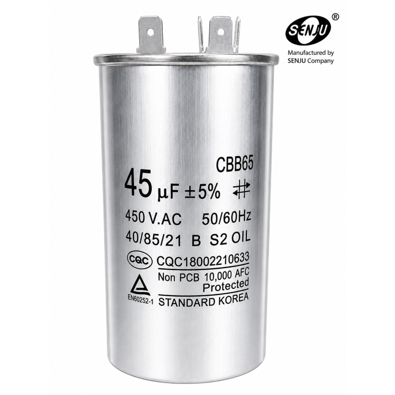 Condensador Arranque CBB65 CBB60 45uf 450V AC, Partida