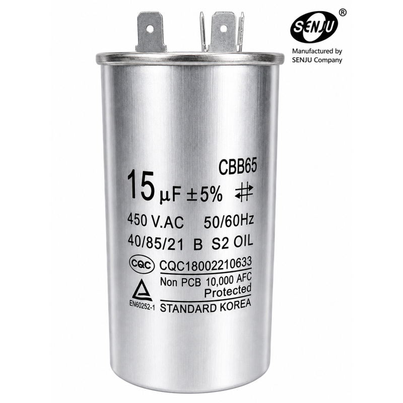 Condensador Arranque CBB65 CBB60 15uf 450V AC, Partida