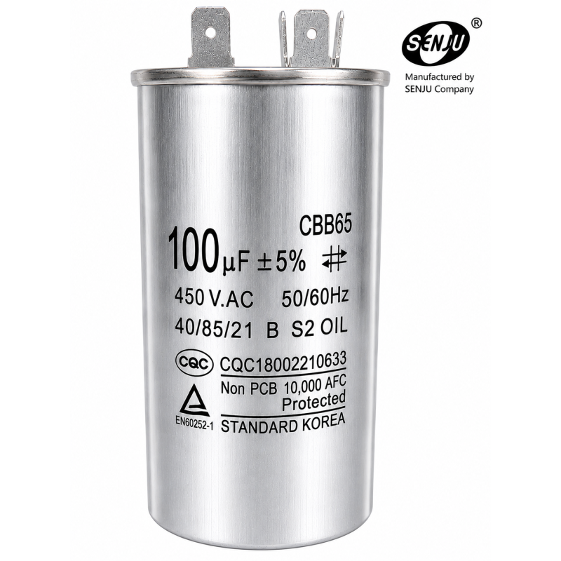 Condensador Arranque CBB65 CBB60 100uf 450V AC, Partida Motores