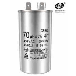 Condensador Arranque CBB65 70uf 450V AC Partida