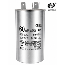 Condensador Arranque CBB65 60uf 450V AC Partida