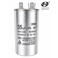 Condensador Arranque CBB65 35uf 450V AC, Partida