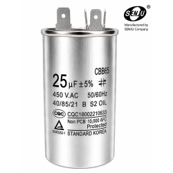 Condensador Arranque CBB65 25uf 450V AC, Partida