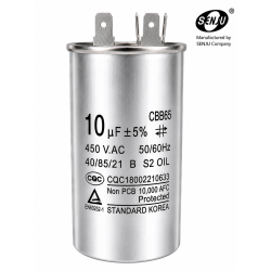 Condensador Arranque CBB65 10uf 450V AC Partida