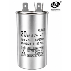 Condensador Arranque CBB65 20uf 450V AC, Partida