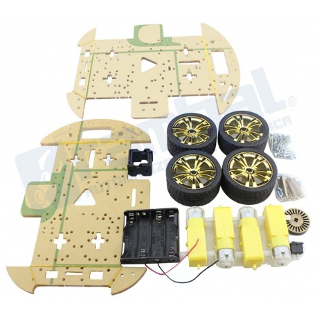 Kit plataforma de robot/auto Encoder 4WD