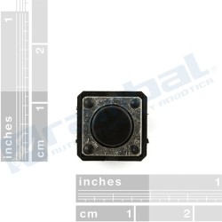 Pulsador Momentaneo 12mm Square