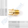 Conector Polarizado SMA - Montaje Vertical