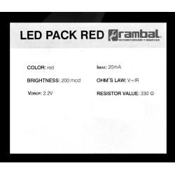 LED Basico Rojo - 5mm - 100pcs