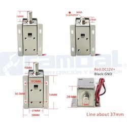 Cerradura Electrica 12V Metalica