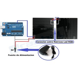 Panel 8x8 LED RGB WS2812