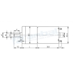 Motor Reductor JGA25-370 12V 400RPM