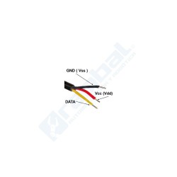Sonda Temp. Acero Inox DS18B20 5 Metros de largo