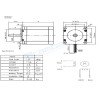 Stepper Motor nema 23  5,5 kg-cm