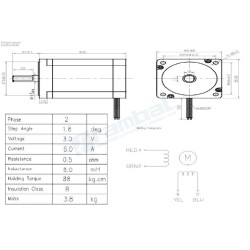 Stepper Motor Nema 34   87 kg-cm