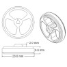 Wheel 32x7mm