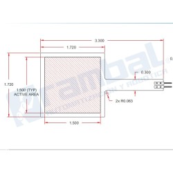 Force Sensitive  Cuadrado 1,5"