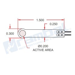 Force-Sensing Resistor: 0.2"