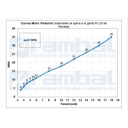Motor Reductor JGA25-SUPER PLUS 12V 21RPM