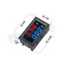 Voltimetro Amperimetro 100V 10A display rojo azul