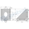Soporte esquina para perfil 20x20x17mm