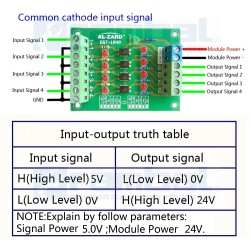 Optoacoplador Convertidor de Señal de 4Bit