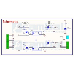 Optoacoplador Convertidor de Señal de 4Bit