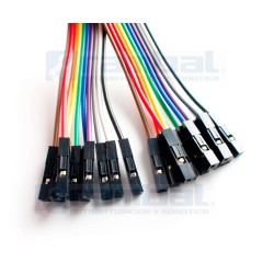 Cable dupont 20 cms (hembra-hembra)