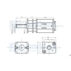 Motor-Reductor Metalico GA12Y N20 60RPM