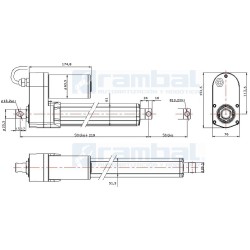 Actuador linea 1100 kg