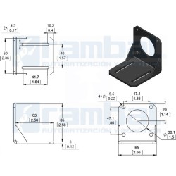 Soporte para motor paso a paso NEMA 23