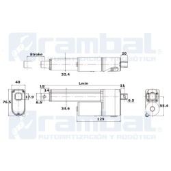 Actuador Lineal Electrico Matusy 4" - 04PZ con Encoder