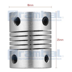Flex Shaft Acoplamiento 6x8 mm.
