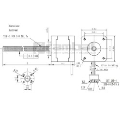 3D Stepper motor kit 380mm