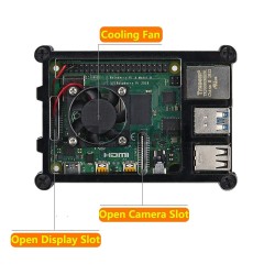 Caja acrilica Raspberry pi4 + FAN