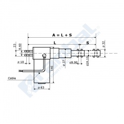 Actuador 20" Motor Lineal Telescopico Electrico Matusy 20AX.